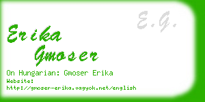 erika gmoser business card